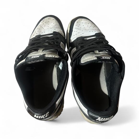 Nike Dunk Low Retro Panda Black White Lace Up Sneakers DD1391 Men's Size 10.5 - Picture 6 of 8